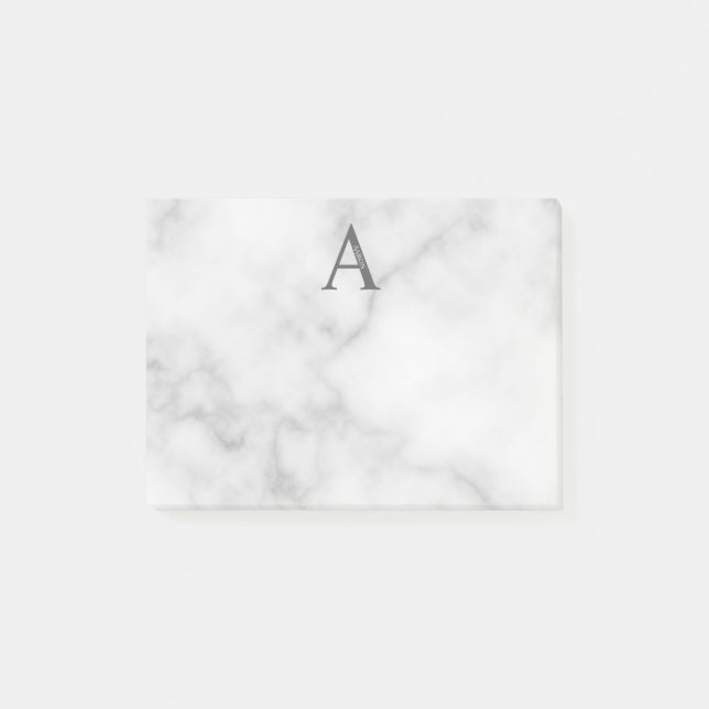 Personalisierte Monogramm- und Namenshinweise Post-it Klebezettel (Vorderseite)