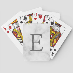 Personalisierte Monogramm- und Namenskarte Spielkarten