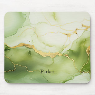 Personalisierte Monogramme für moderne Sage Green  Mousepad