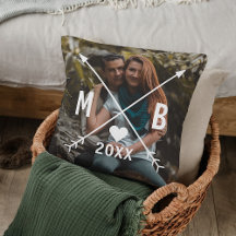 Personalisierte Monogramme Liebe Herz Pfeile