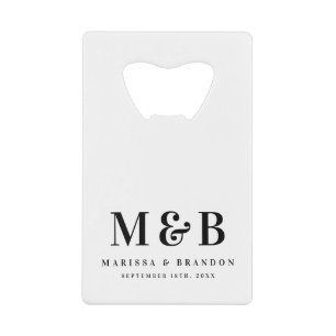 Personalisierte monogrammierte Anfangsbuchstaben H Geldbeutel Flaschenöffner