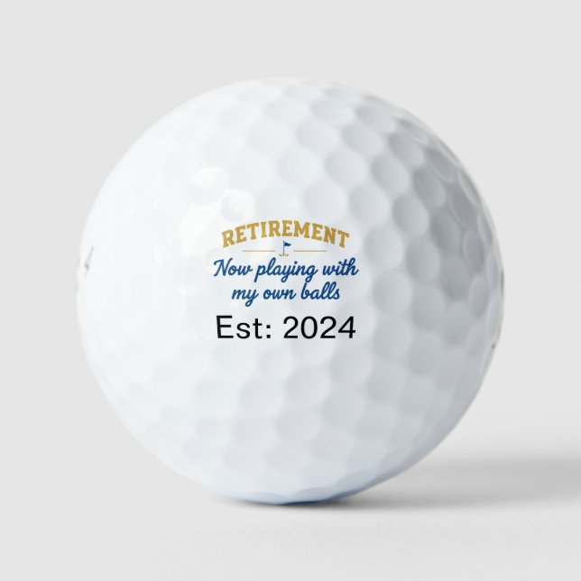 Personalisierte monogrammierte Golfbälle (Vorderseite)