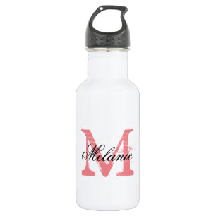 Personalisierte monogrammierte Hochzeitswasserflas Trinkflasche