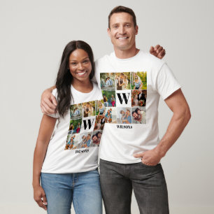 Personalisierte Monographie-Collage T-Shirt