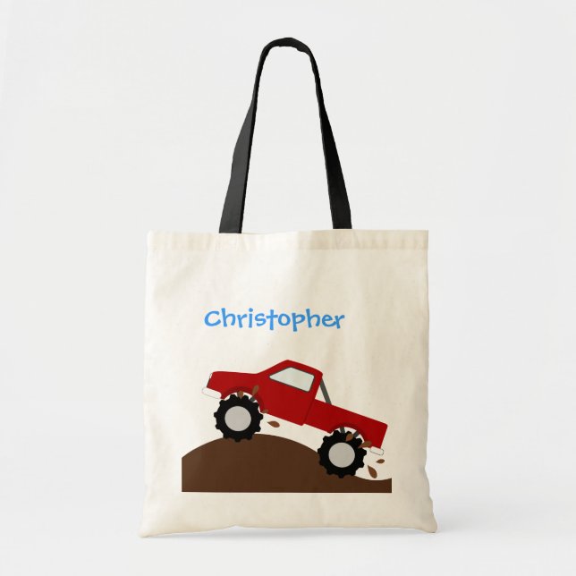 Personalisierte Monster-LKW-Tasche Tragetasche (Vorne)