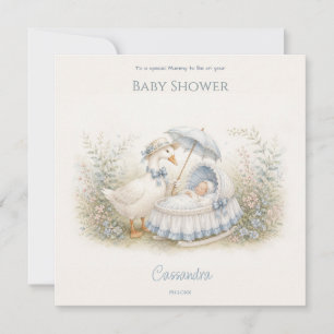 Personalisierte Mother Goose Babywiege Babyparty