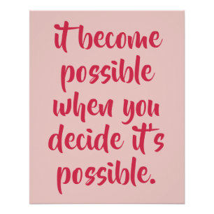 PERSONALISIERTE MOTIVATIONSZITATE EINFACH STILVOLL POSTER