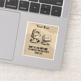 Personalisierte Motivierend Kontrolle Ihr Leben Aufkleber