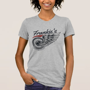 Personalisierte Motorräder Fliegender Reifen Biker T-Shirt