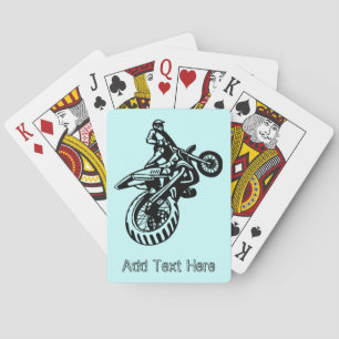 Personalisierte Motorradspielkarten Spielkarten
