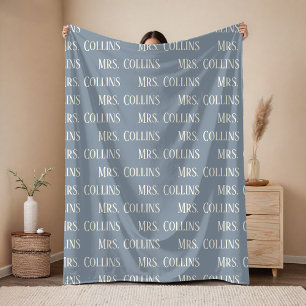 Personalisierte Mr & Mrs Jubiläum-Decke als Gesche Fleecedecke