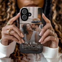 Personalisierte Mr. und Mrs. Monogram Wedding Foto