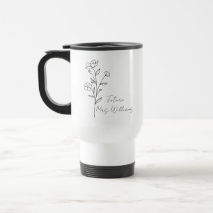 Personalisierte Mrs Geschenke für die zukünftige B Reisebecher