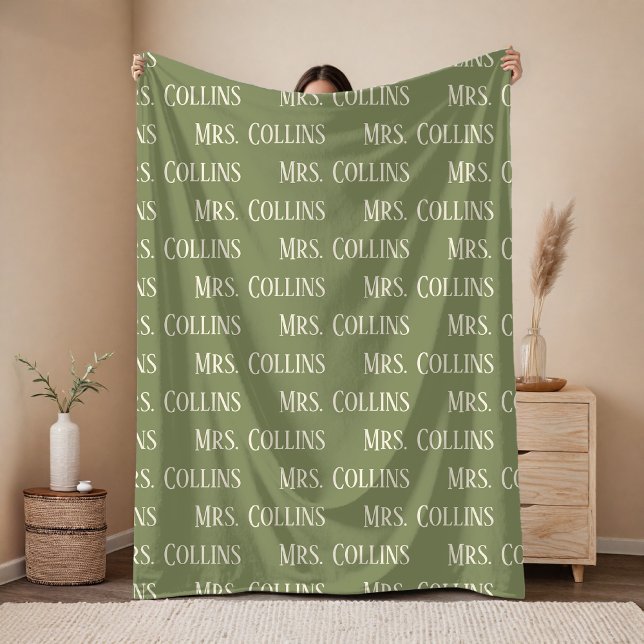 Personalisierte Mrs & Mr Decke als Hochzeitsgesche (Personalized Mr & Mrs Anniversary Blanket Gift for Couples, Bride and Groom)