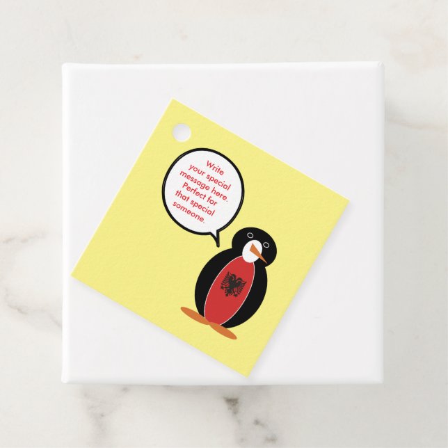 Personalisierte Ms. Penguin Armenien Geschenkanhänger (Beispiel)