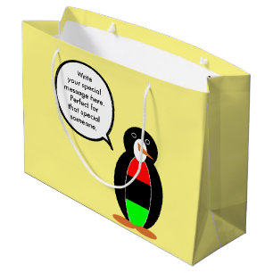 Personalisierte Ms-Pinguin Afrikanische Diaspora S Große Geschenktüte