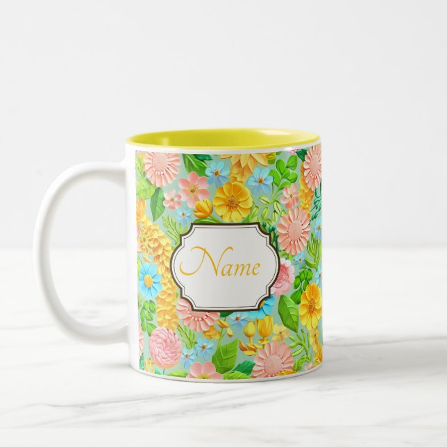 Personalisierte Mug, benutzerdefinierte Tasse, Tas Zweifarbige Tasse (Links)