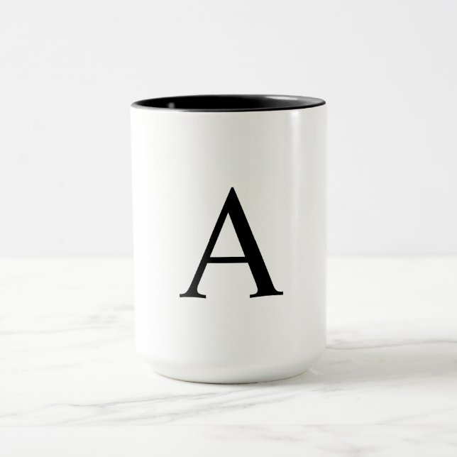 Personalisierte Mug für Letter Monogram Tasse (Zentrum)