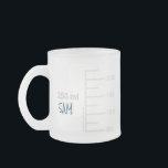 Personalisierte Mug für Science Labrador Beaker Mattglastasse<br><div class="desc">Für den Wissenschaftsliebhaber in Ihrem Leben. Diese 10 oz Tasse ist wie ein Stück Laborgläser mit Abschlüssen für einen 250 ml Becher vergleichbarer Größe gefertigt. Sie können es sogar mit Ihren Initialen oder Namen personalisieren,  genau wie in einem Labrador. Design wird vorne und hinten wiederholt. Gute Idee für Lehrer!</div>