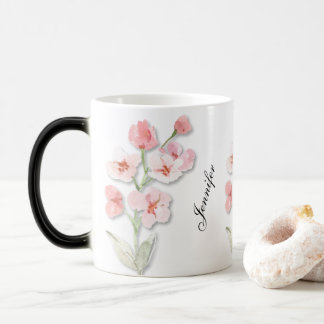 Personalisierte Mug, Individuelle Name Tasse, Blum Verwandlungstasse