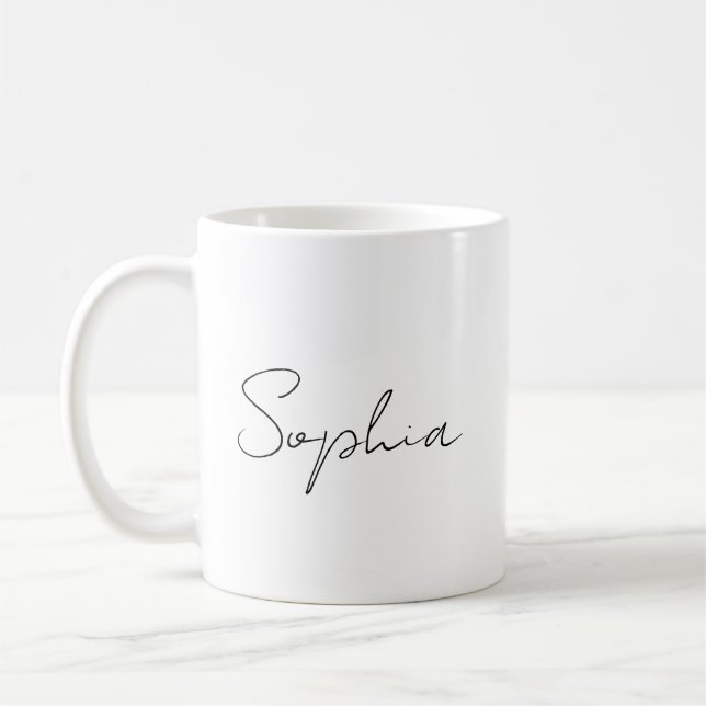 Personalisierte Mug-Keramik-Tasse, benutzerdefinie Kaffeetasse (Links)