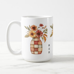 Personalisierte Multicolor-Patfhwork-Blume Vase Kaffeetasse