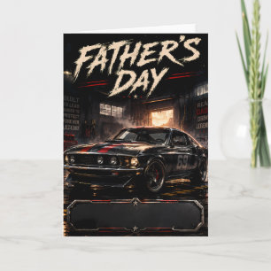 Personalisierte Muscle-Car-Vater-Karte Karte
