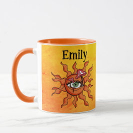 Personalisierte Mushroom-Rays für alle Sonnenstrah Tasse