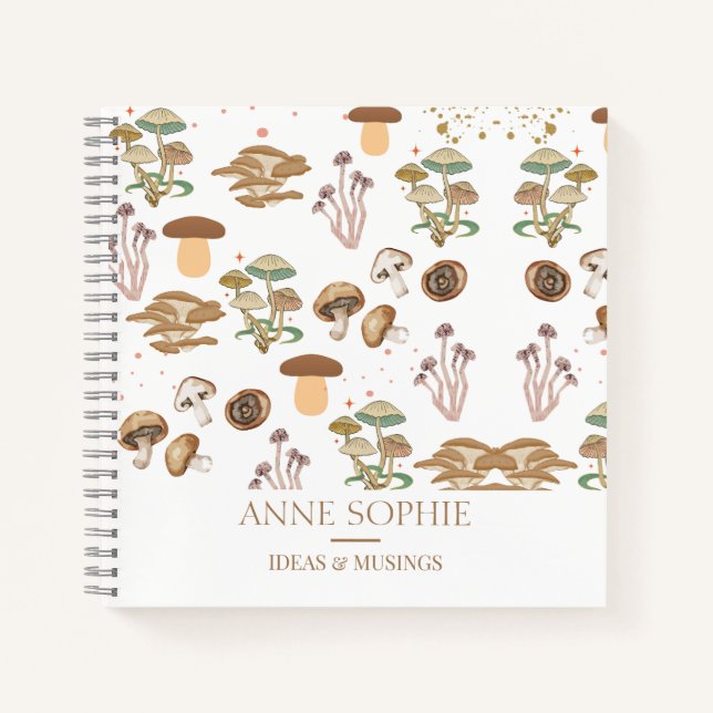 Personalisierte Mushrooms Notizbuch (Vorderseite)