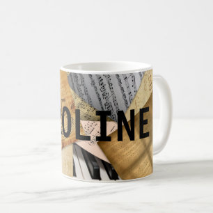 Personalisierte musikalische Bemerkungen Klavierbl Kaffeetasse