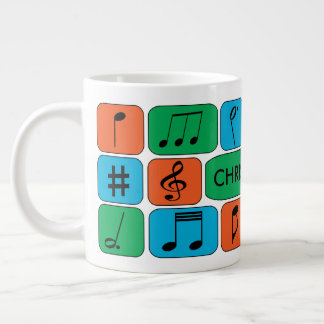 Personalisierte Musikereignisse Jumbo-Tasse