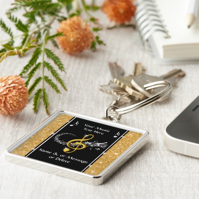 Personalisierte Musikgeschenke für sie, Musik Schlüsselanhänger (Seite)