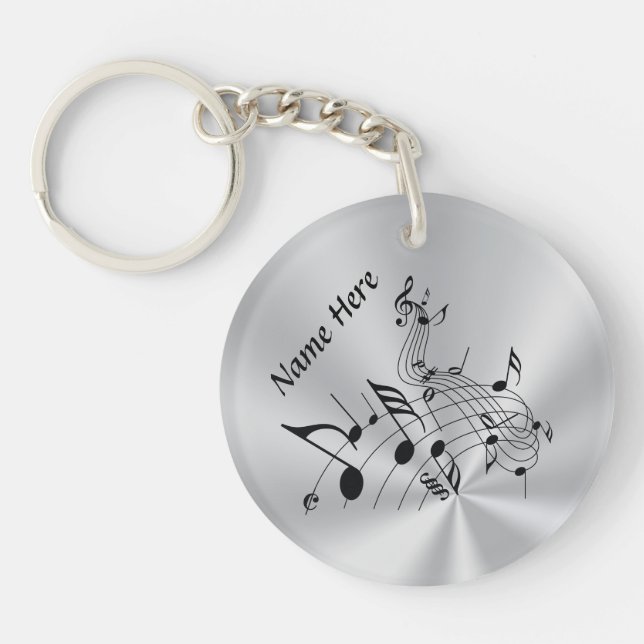 Personalisierte Musiknote-Geschenke mit Ihrem Schlüsselanhänger (Vorderseite)