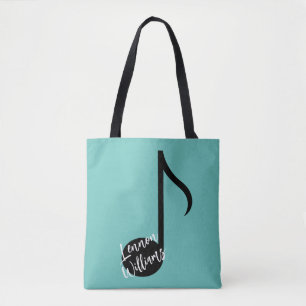 Personalisierte Musiknote Tote Tasche
