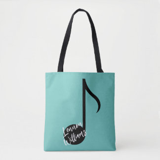 Personalisierte Musiknote Tote Tasche