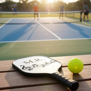 Personalisierte Musiknoten-Muster-Pickleball-Schlä Pickleball Schläger