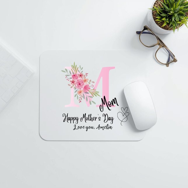 Personalisierte Mutter Anfangsbuchstabe-Mauspad Mousepad (Von Creator hochgeladen)