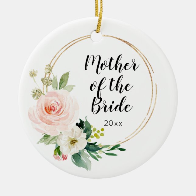 Personalisierte Mutter der Braut, die den Keepsake Keramik Ornament (Vorne)