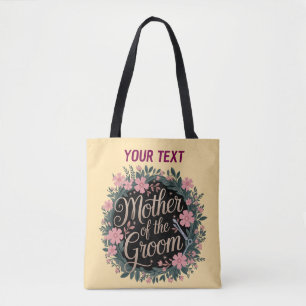 Personalisierte Mutter der Groom Floral Tote Tasch