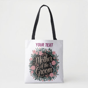 Personalisierte Mutter der Groom Floral Tote Tasch