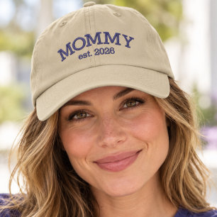 Personalisierte MUTTER Est. Jahr Bestickte Baseballkappe