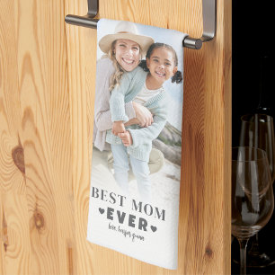 Personalisierte Mutter-Foto-Collage Geschirrtuch