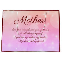 Personalisierte Mutter-Geschenktasche mit schönem 