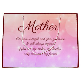 Personalisierte Mutter-Geschenktasche mit schönem Große Geschenktüte