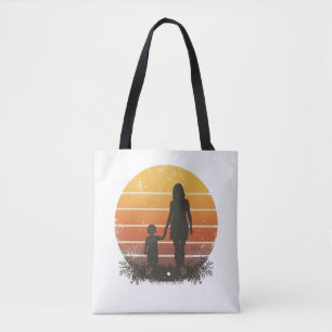 Personalisierte Mutter-und-Kind-Sonnenuntergangs-S
