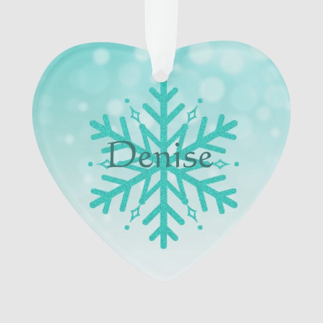 Personalisierte Myasthenia Gravis Warrior Snowflak Ornament (Vorderseite)