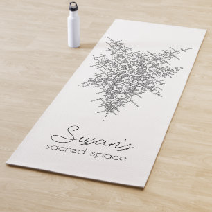 Personalisierte mystische "Name's Sacred Space" Yo Yogamatte