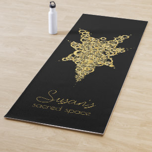 Personalisierte mystische "Name's Sacred Space" Yo Yogamatte
