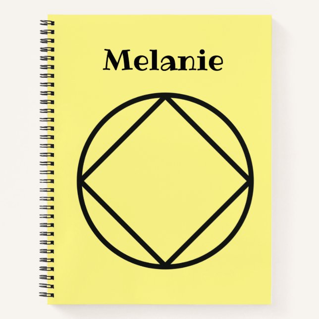 Personalisierte NA-Geschenke mit beliebigen Namen, Notizbuch (Vorderseite)