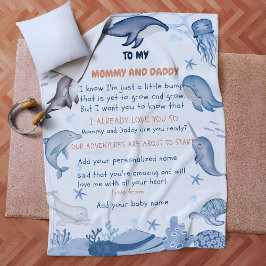 Personalisierte Nachrichtenblanket, perfektes Gesc Fleecedecke